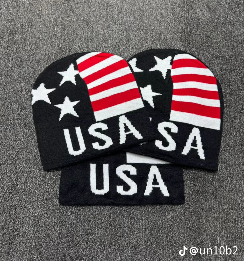 Bonnet drapeau américain style streetwear