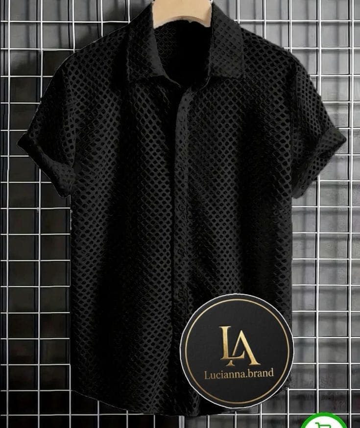 Chemise en filet à motifs géométriques Lucianna Brand